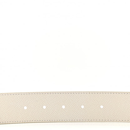 Louis Vuitton Taiga Monogram 40mm LV Initiales Belt 90 34 White 5 of 7