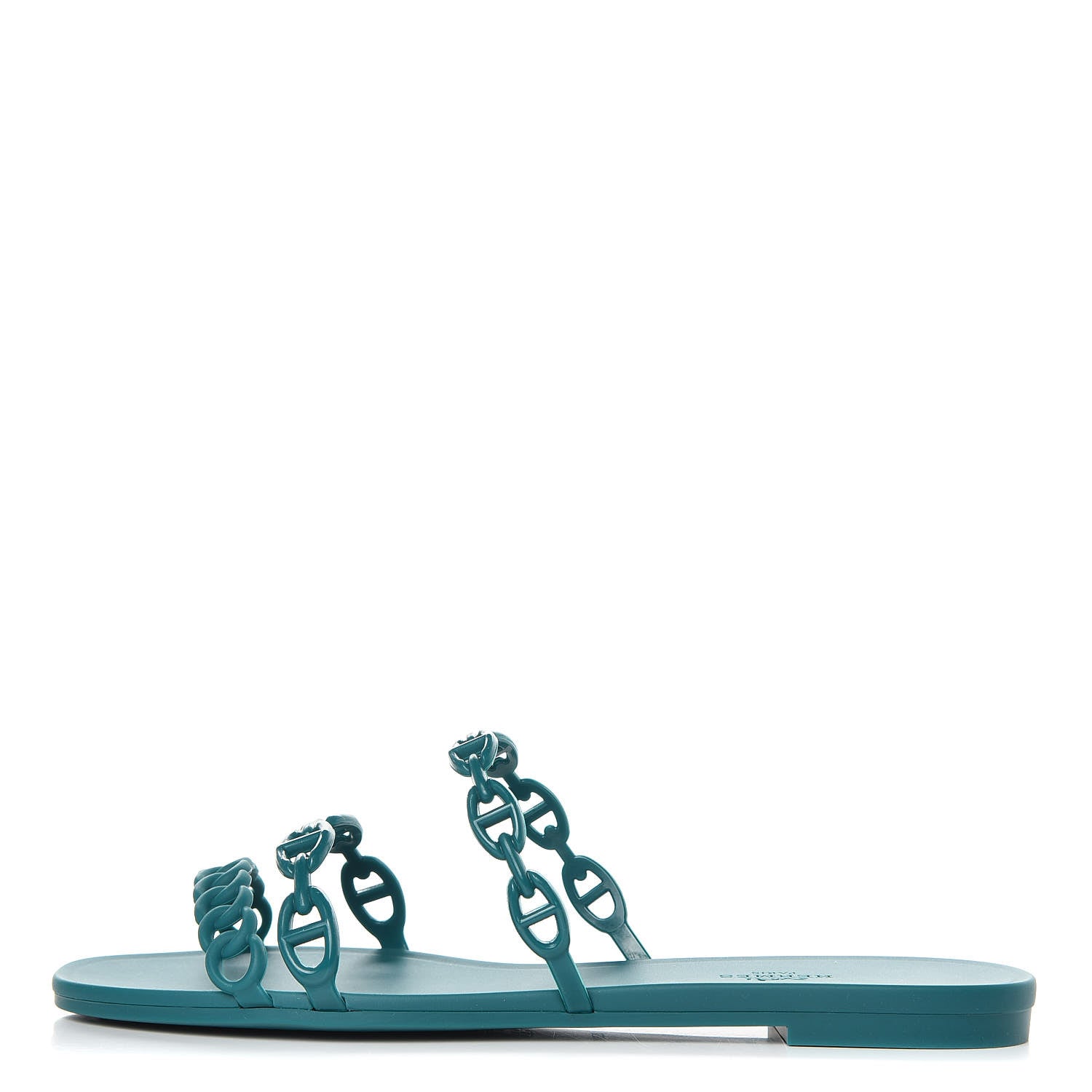 Hermes TPU Rivage Sandals 40 Vert d'Ete 1 of 7