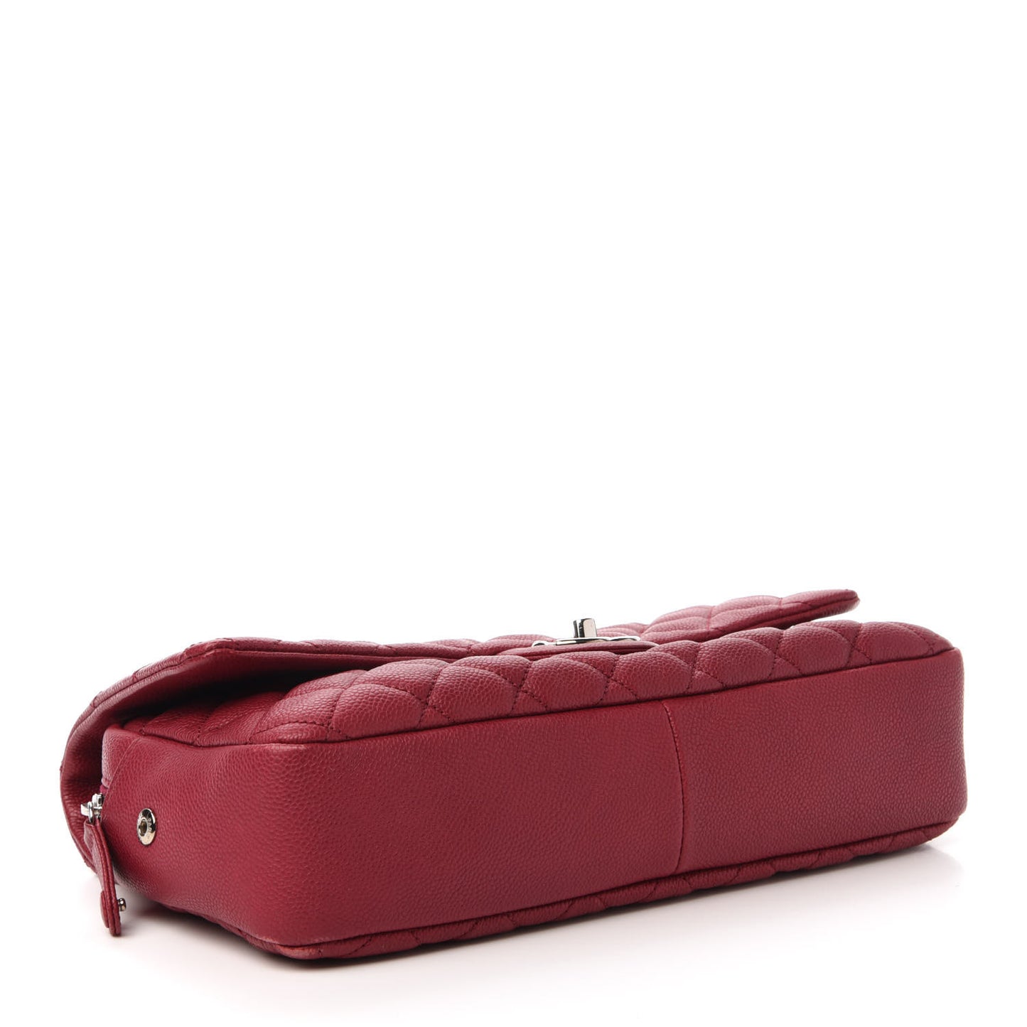 Caviar Quilted Jumbo Easy Flap Dark Pink