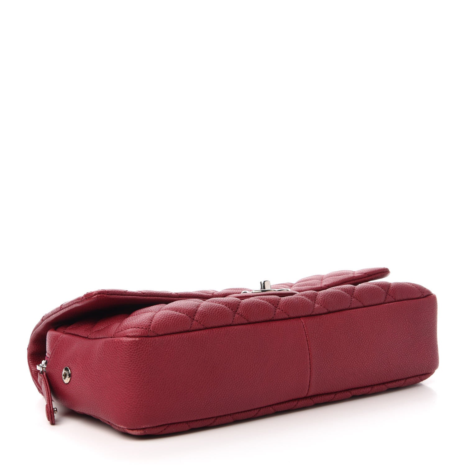 Chanel Caviar Quilted Jumbo Easy Flap Dark Pink 4 of 10