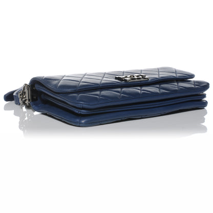 Chanel Lambskin Quilted Soft Boy Flap Blue 4 of 7