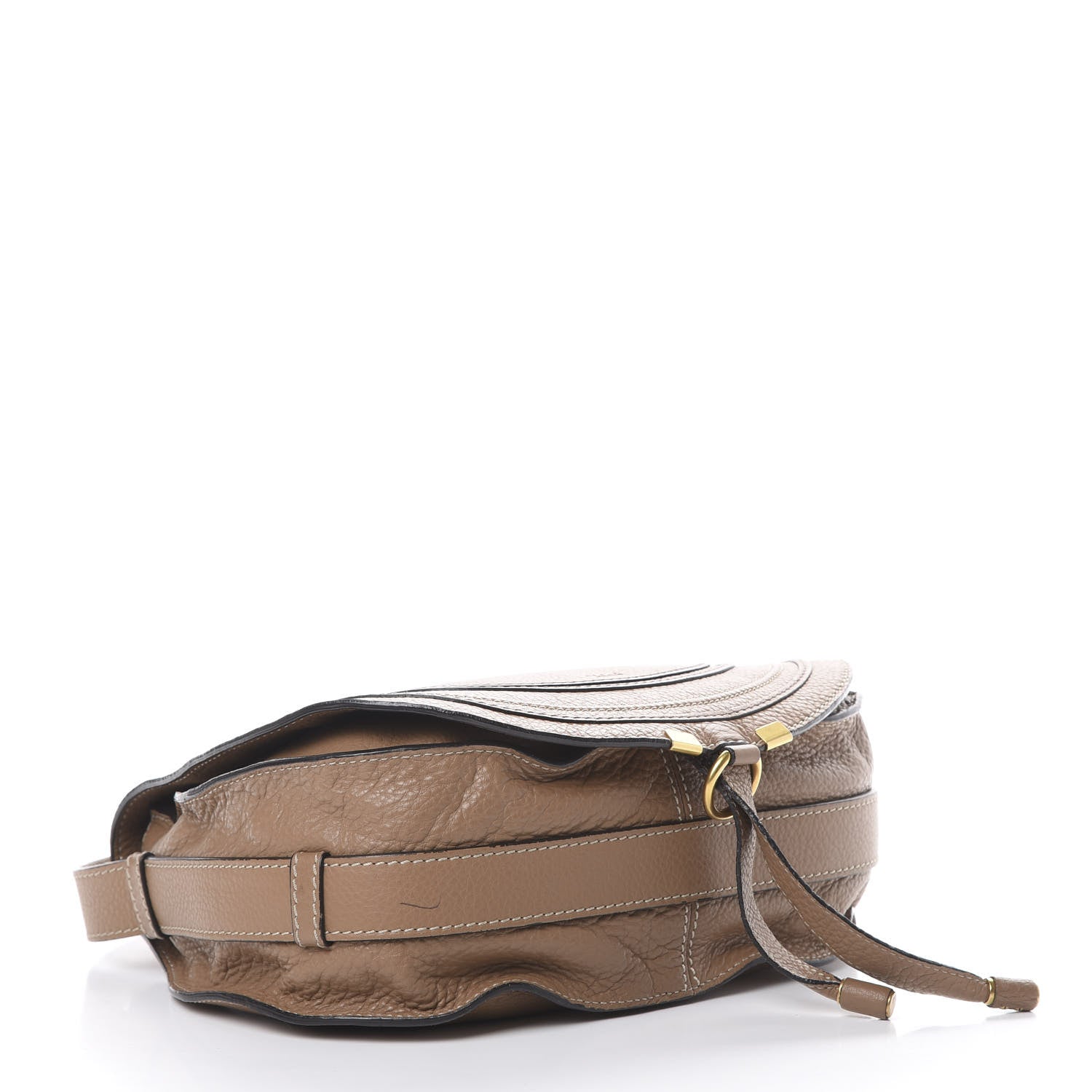 Chloe Calfskin Medium Marcie Round Crossbody Bag Nut 3 of 14