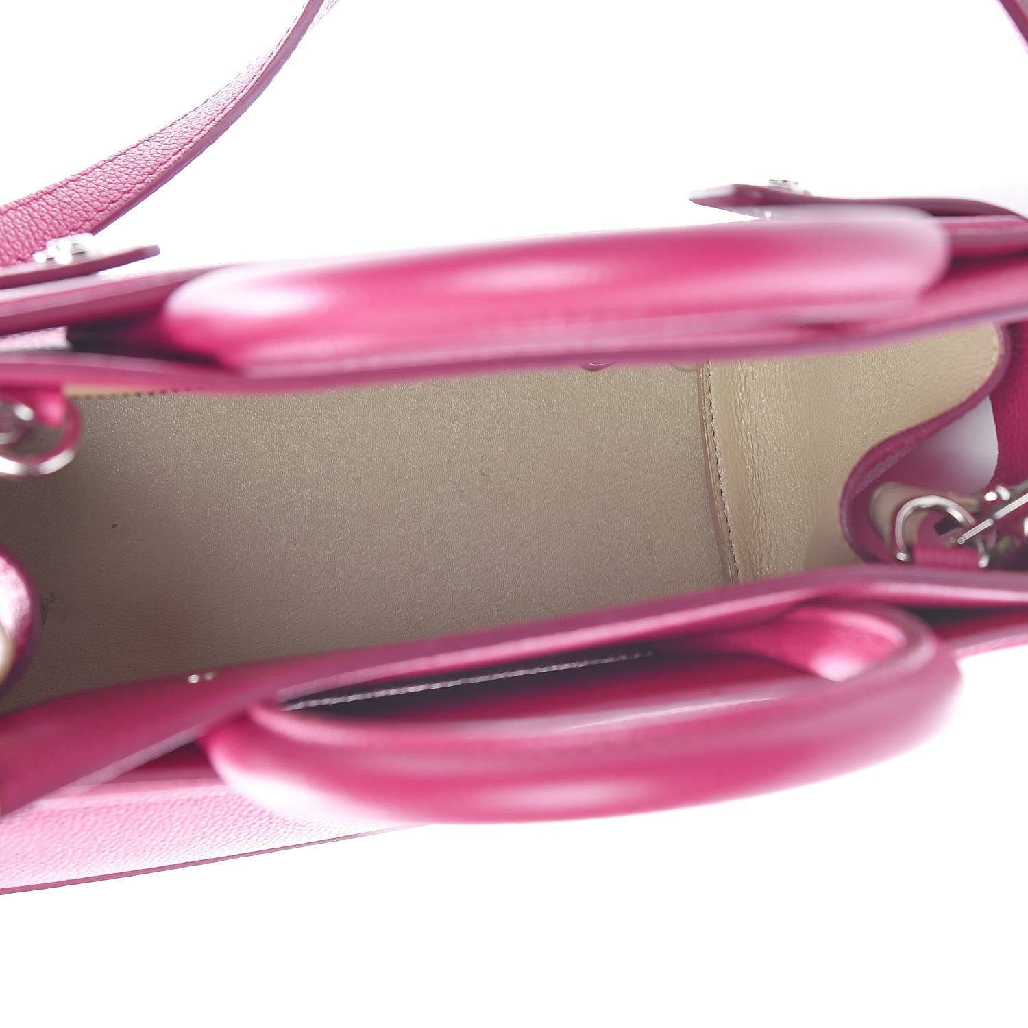 Givenchy Grained Calfskin Mini Horizon Satchel Fushia 5 of 22