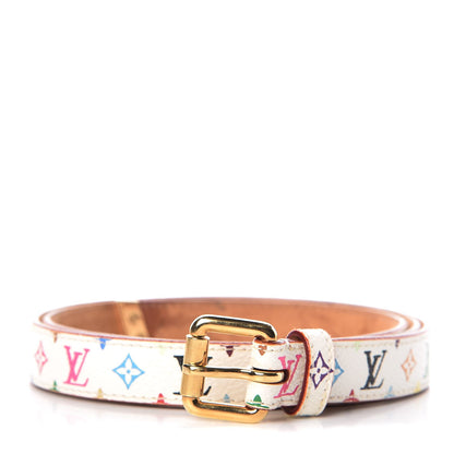 Louis Vuitton Monogram Multicolor Belt 90 36 White 1 of 11
