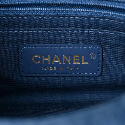 Chanel Denim Quilted Mini Pearl Crush Rectangular Flap Blue 6 of 10
