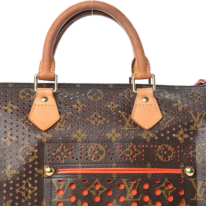 Louis Vuitton Monogram Perforated Speedy 30 Orange 10 of 14