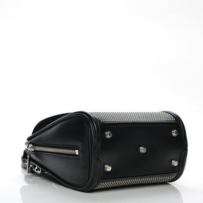 Alexander McQueen Calfskin Studded Mini Heroine Shoulder Bag Black 4 of 7