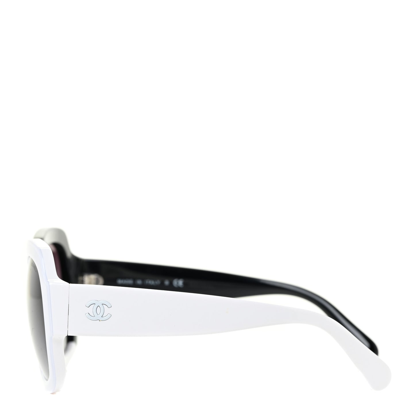 Acetate CC Sunglasses 5373 White Black