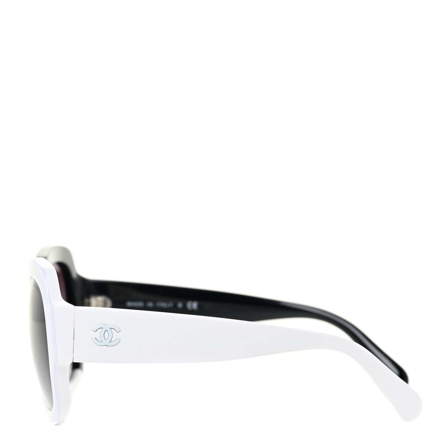 Chanel Acetate CC Sunglasses 5373 White Black 3 of 6