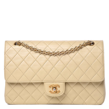 Chanel Lambskin Quilted Medium Bijoux Chain Double Flap Beige Clair 1 of 17