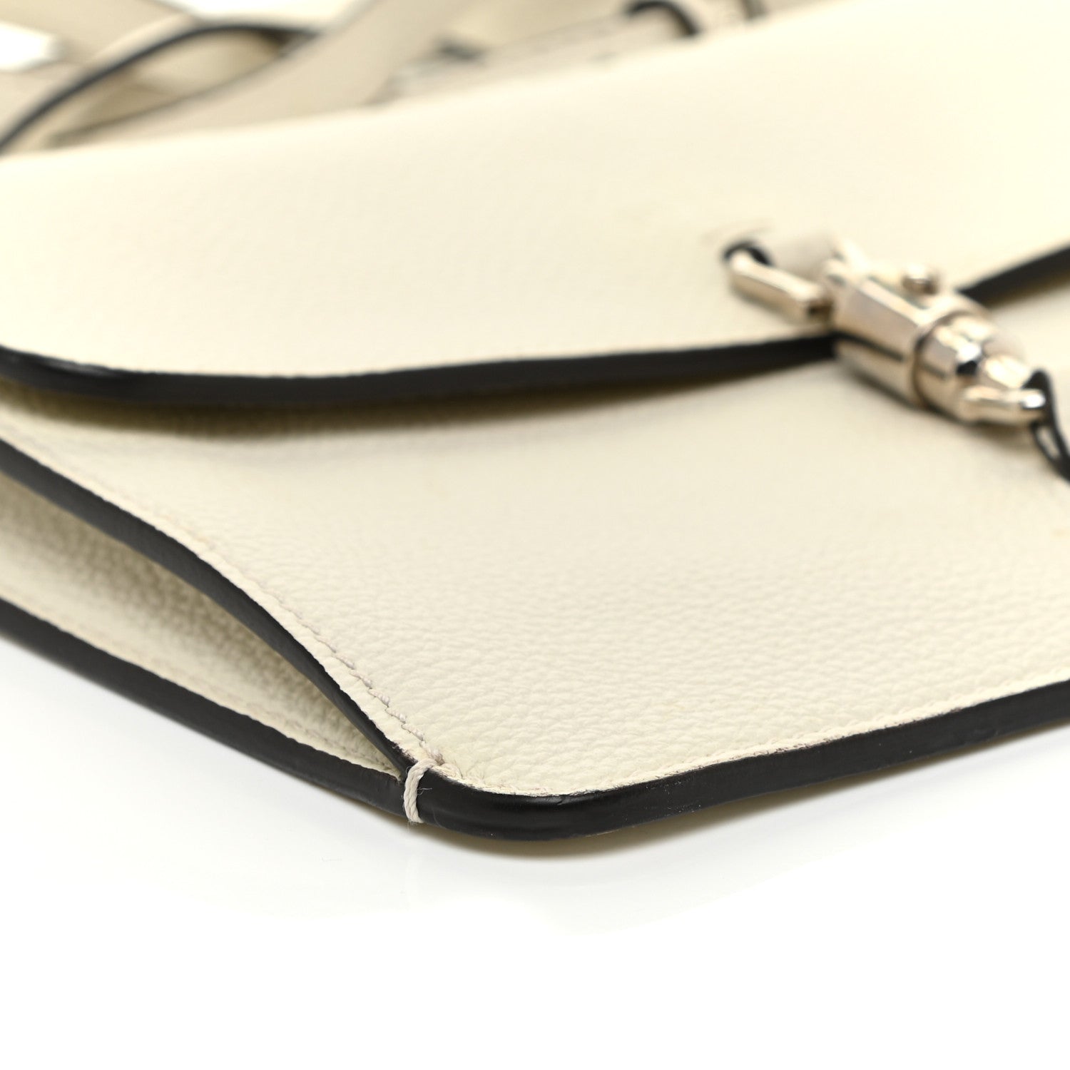 Gucci Grand Prix Calfskin Jackie Convertible Shoulder Bag White 8 of 18