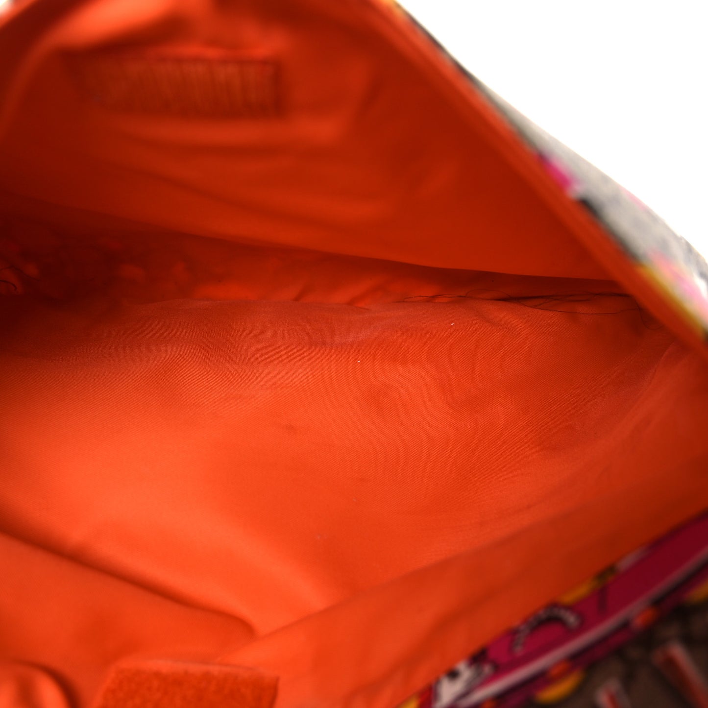 GG Supreme Monogram Space Cats Diaper Bag Orange