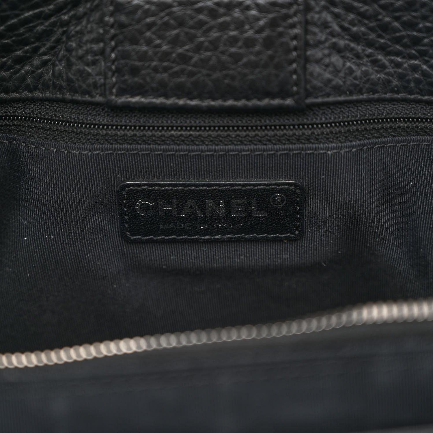 Chanel Deerskin Cerf Executive Shopper Tote Black 7 of 12