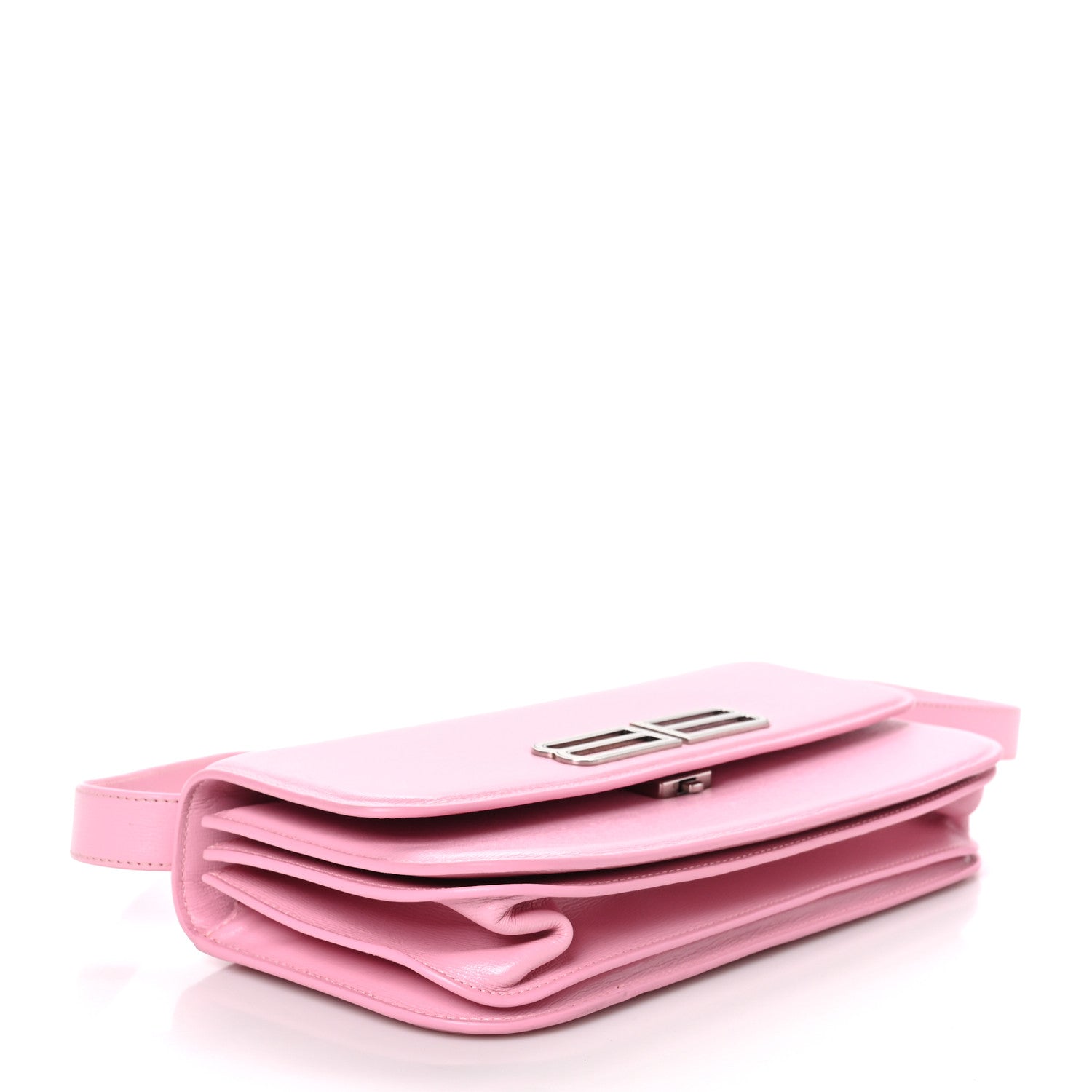 Balenciaga Calfskin Stripe Embossed Medium Gossip Bag Candy Pink 4 of 13