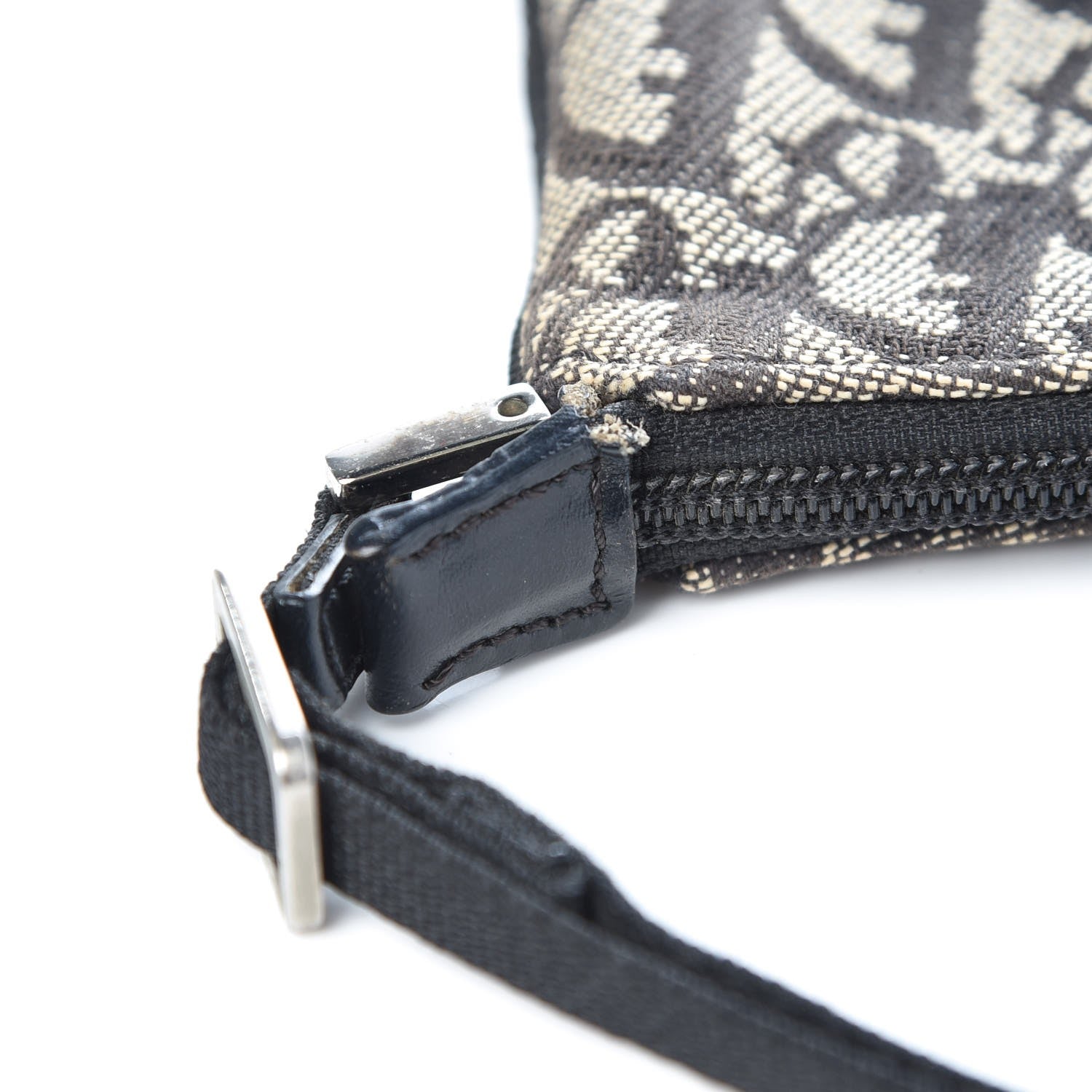 Christian Dior Monogram Shoulder Bag Pochette Black 8 of 8
