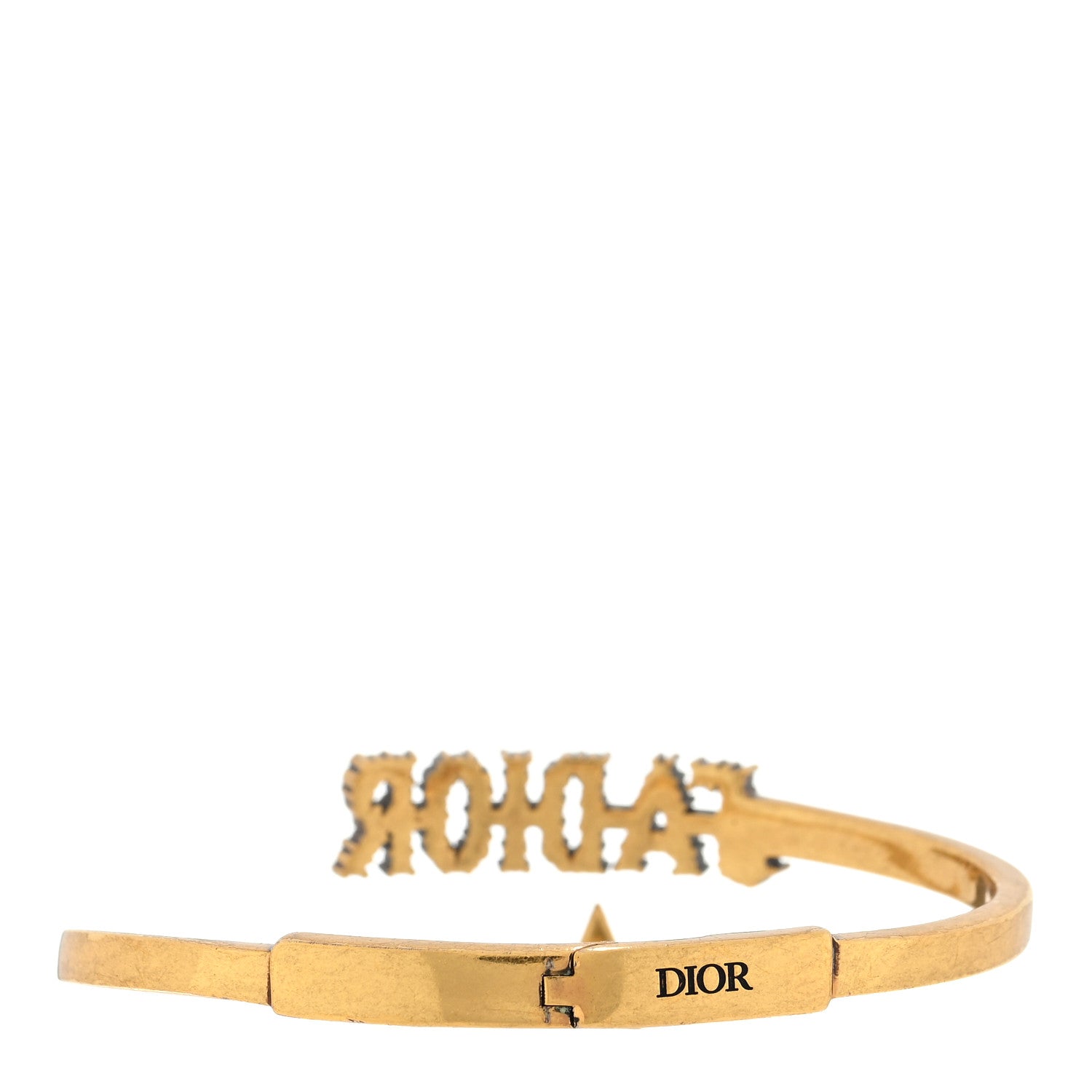 Christian Dior Metal Crystal J'Adior Bracelet Cuff Gold 2 of 3