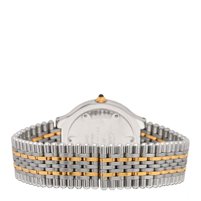 Cartier Stainless Steel 18K Yellow Gold 31mm Must De 21 Bullet Link Quartz Watch 3 of 4