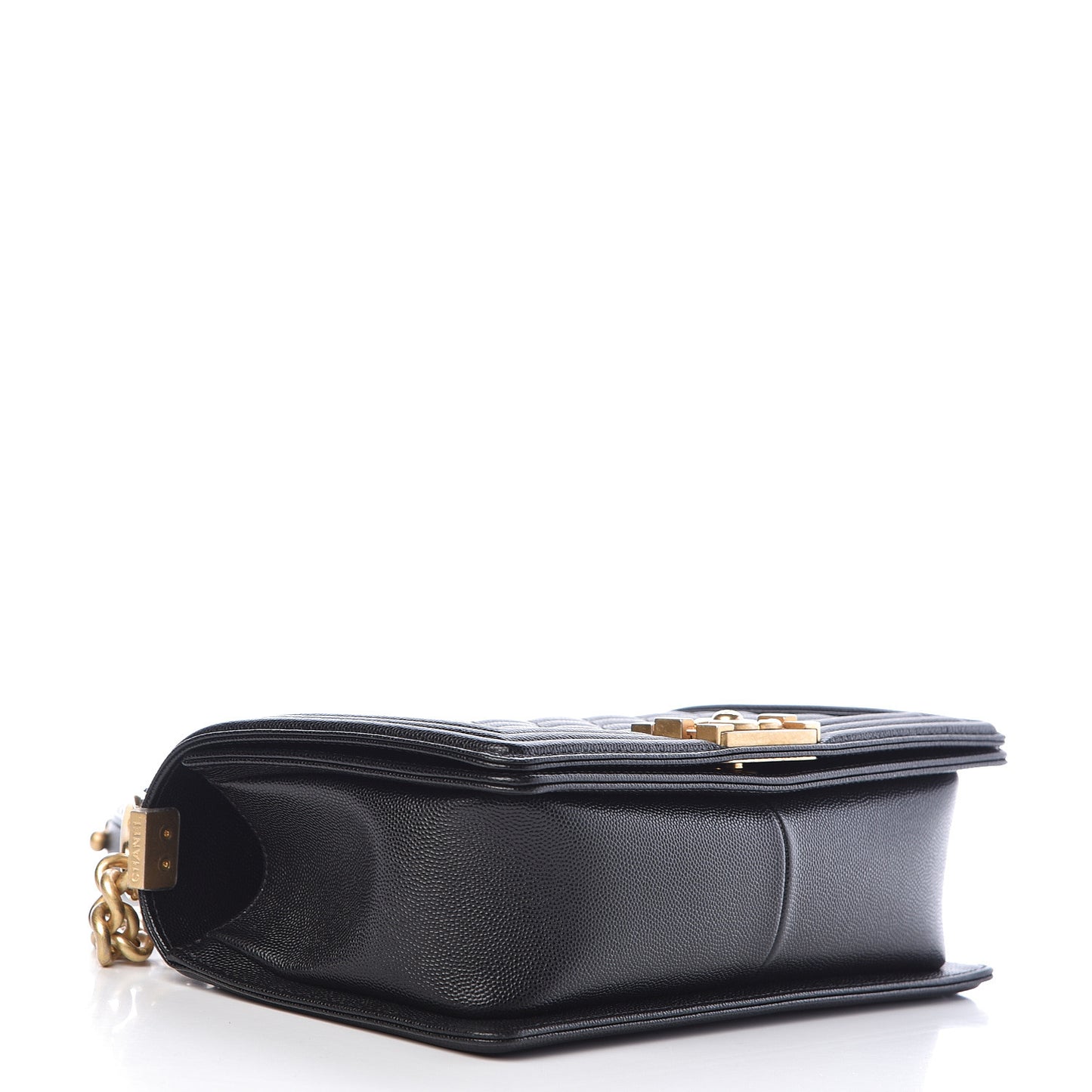 Caviar Quilted Medium Boy Flap Black