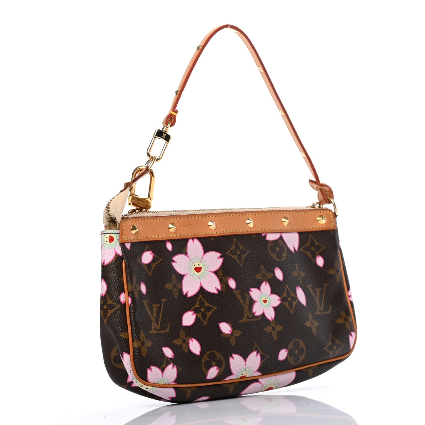 Monogram Cherry Blossom Pochette Accessories Brown