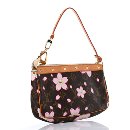 Louis Vuitton Monogram Cherry Blossom Pochette Accessories Brown 3 of 7