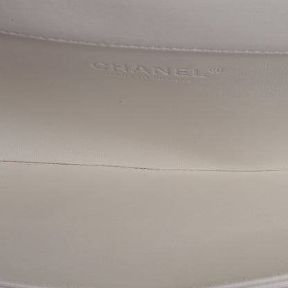 Chanel Iridescent Leather Midnight Swim Clutch Bag White 7 of 7