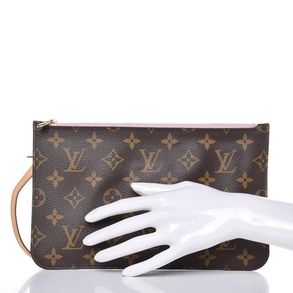 Louis Vuitton Monogram Neverfull MM GM Pochette Rose Ballerine 2 of 9