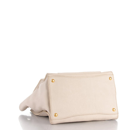 Prada Vitello Daino Shopping Tote Talco 4 of 10