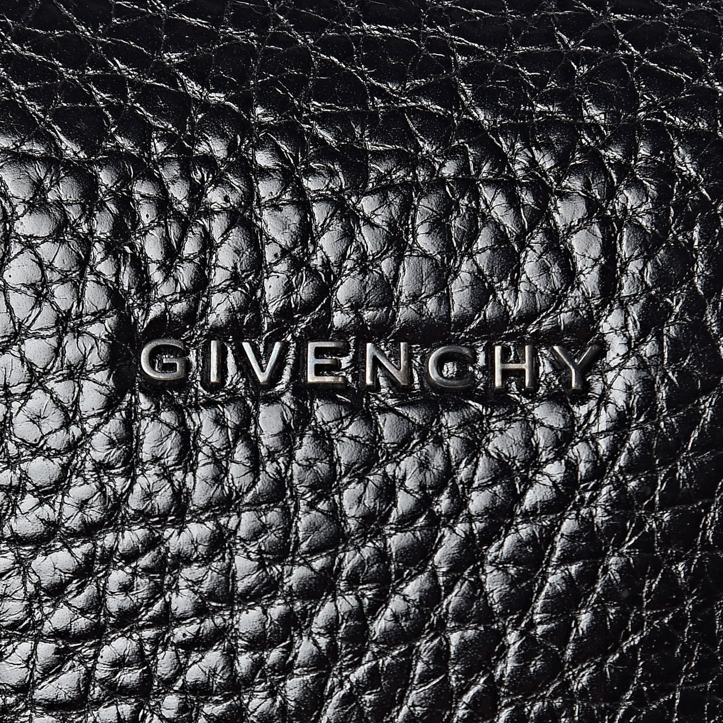 Glazed Pebbled Calfskin Medium Lucrezia Black