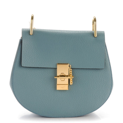 Chloe Grained Lambskin Drew Shoulder Bag Cloudy Blue 1 of 7
