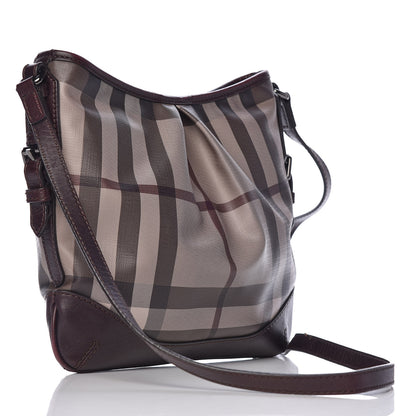 Burberry Smoked Check Hartham Shoulder Bag Chocolate 3 of 16