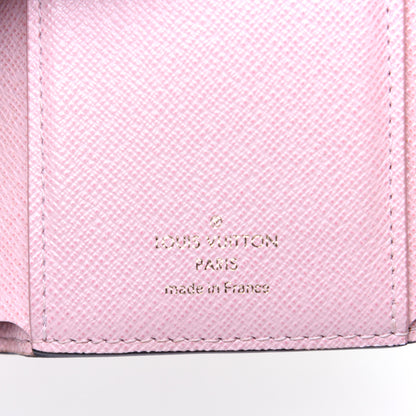 Louis Vuitton Damier Ebene Victorine Wallet Rose Ballerine 8 of 8
