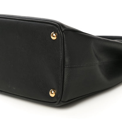 Prada Saffiano Lux Large Galleria Double Zip Tote Black 8 of 8