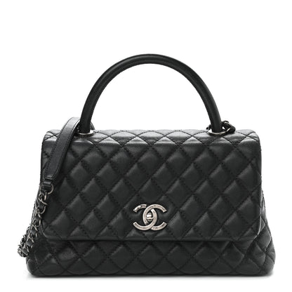 Chanel Caviar Quilted Small Coco Handle Flap Black 1 of 10