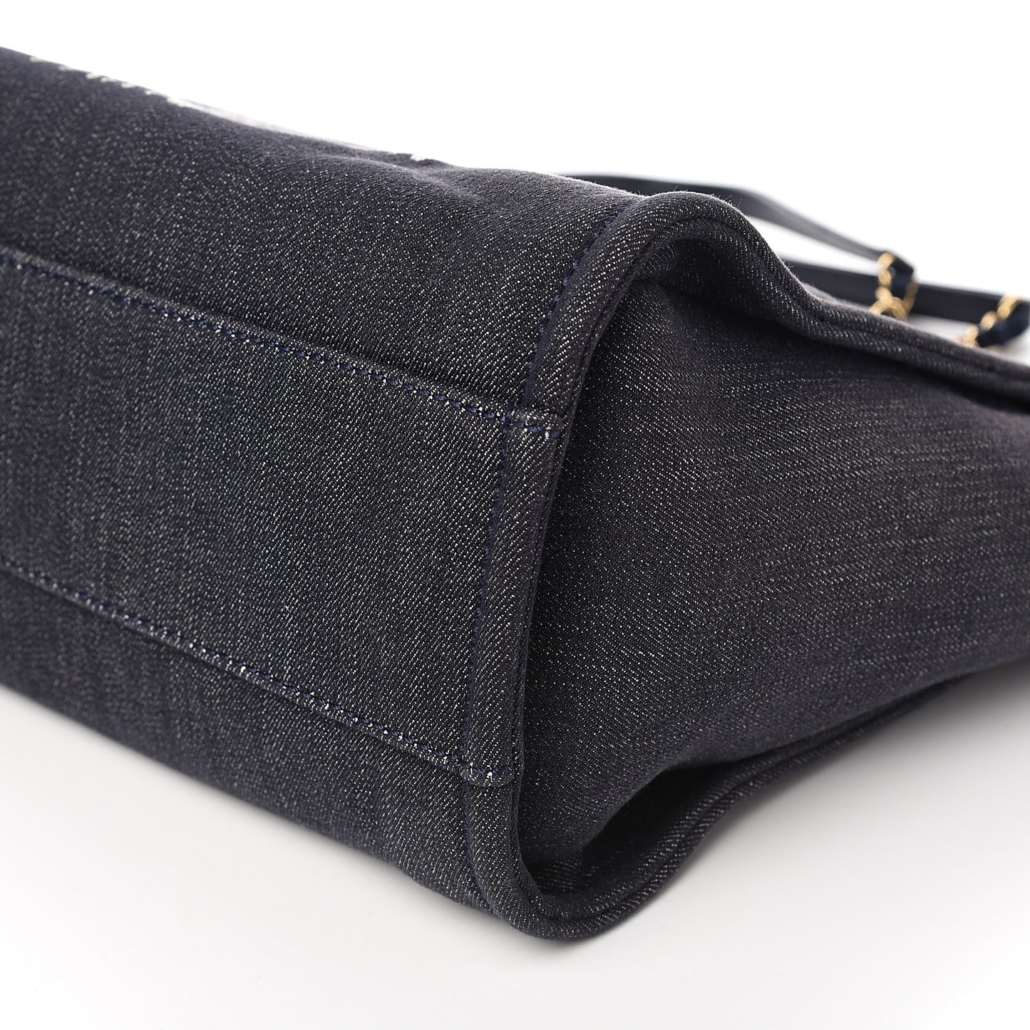 Denim Small Deauville Tote Dark Blue