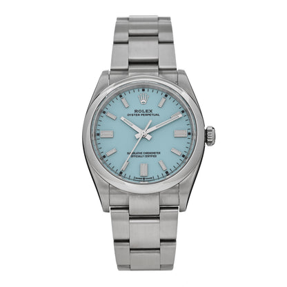 Rolex Stainless Steel 36mm Oyster Perpetual Watch Turquoise 126000 1 of 5