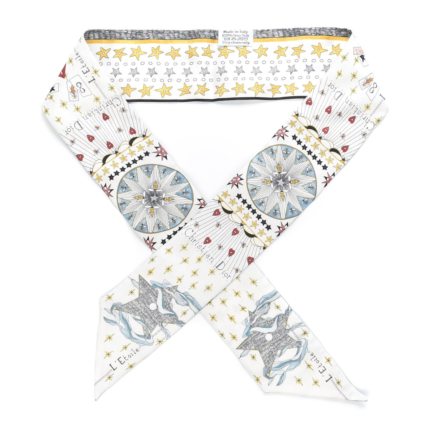 Christian Dior Silk L'Etoile Mitzah Scarf 1 of 3