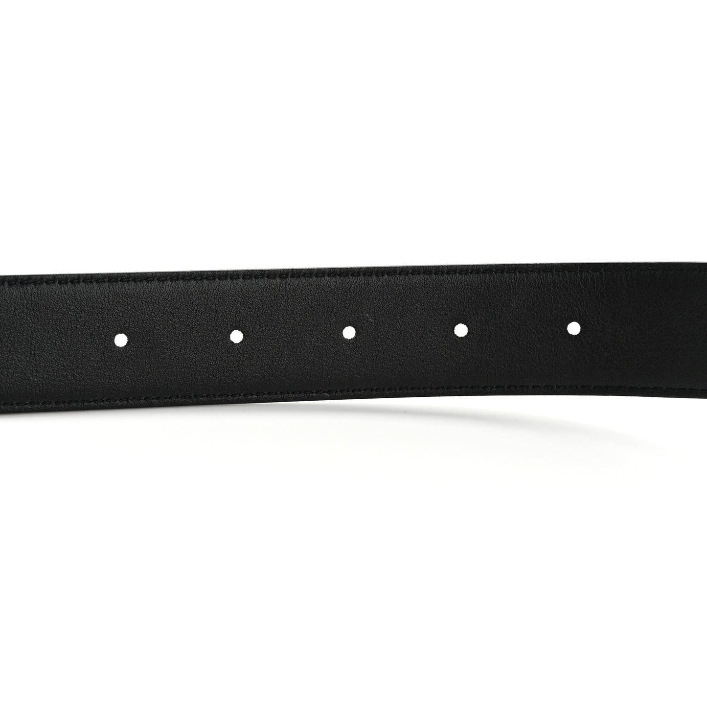 Smooth Calfskin Monogram Square Buckle Belt 80 Black
