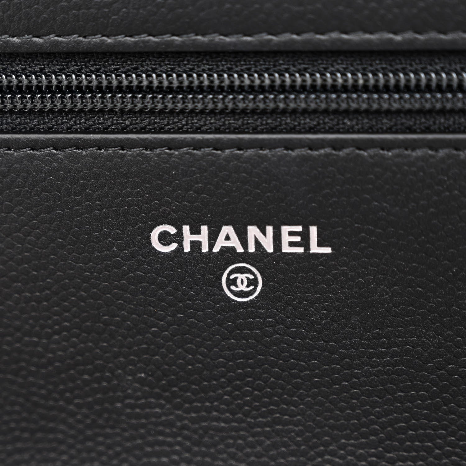 Chanel Caviar Camellia Quilted Wallet On Chain WOC Black 6 of 10