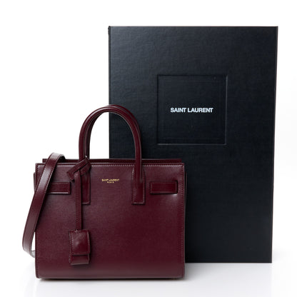 Saint Laurent Calfskin Nano Supple Sac De Jour Red Velvet 11 of 11
