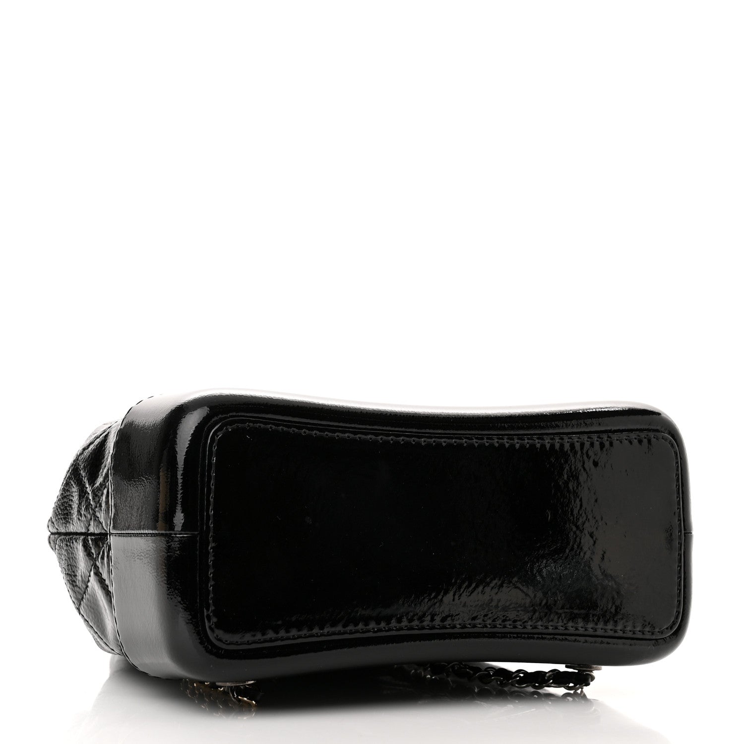 Chanel Patent Goatskin Quilted Small Gabrielle Backpack Black 4 of 11