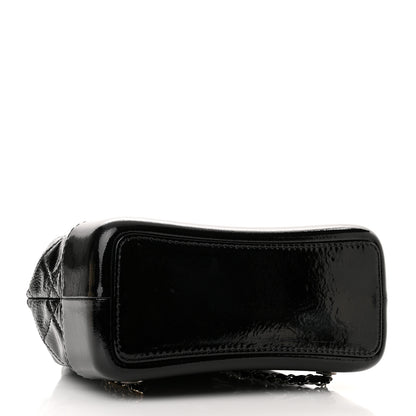 Chanel Patent Goatskin Quilted Small Gabrielle Backpack Black 4 of 11