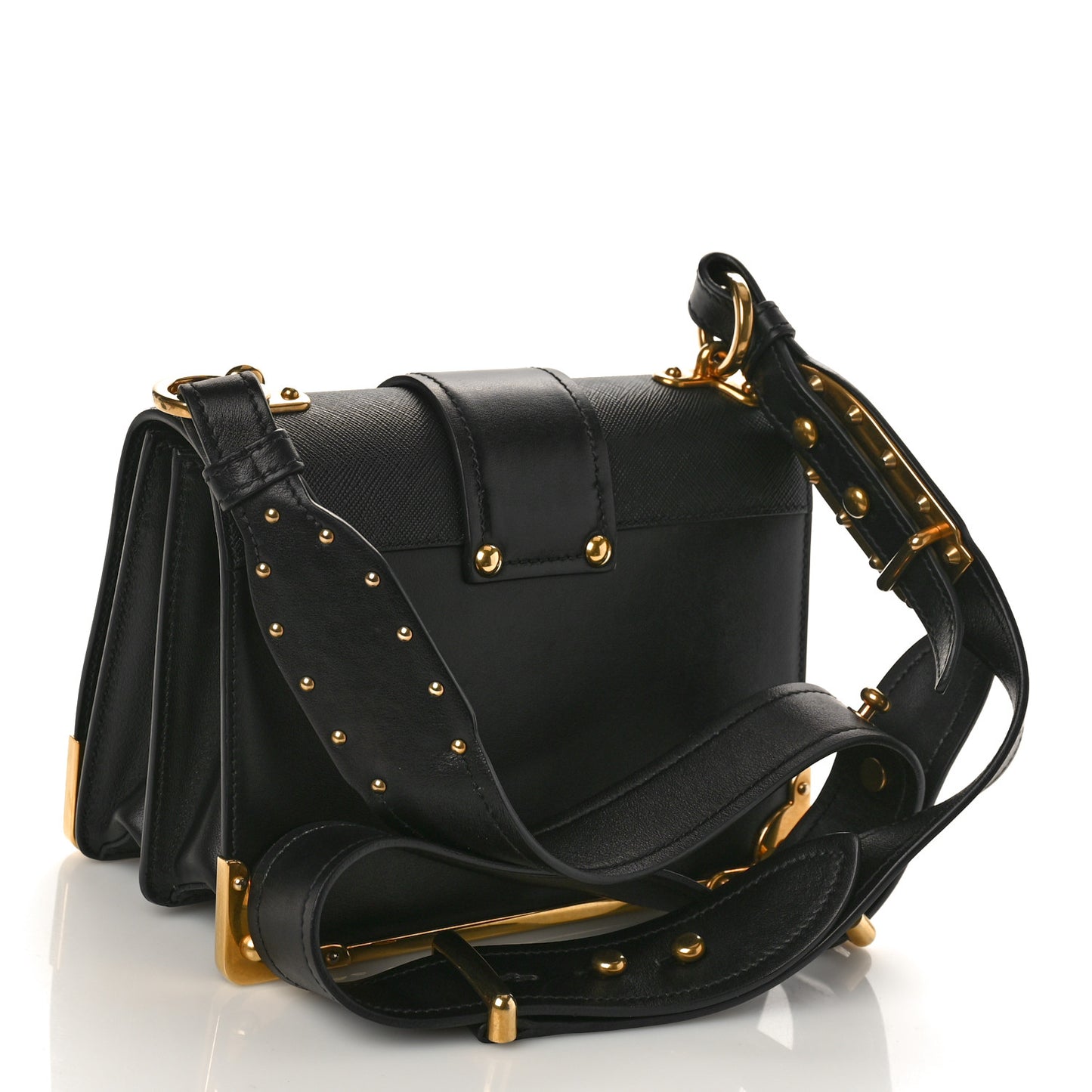 City Calf Saffiano Cahier Bag Black