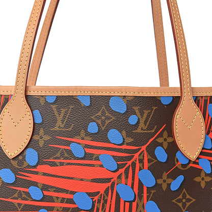 Louis Vuitton Monogram Jungle Dots Neo Neverfull MM Coquelicot Denim 11 of 11