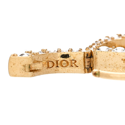 Christian Dior Crystal 30 Montaigne Earrings Gold 4 of 4