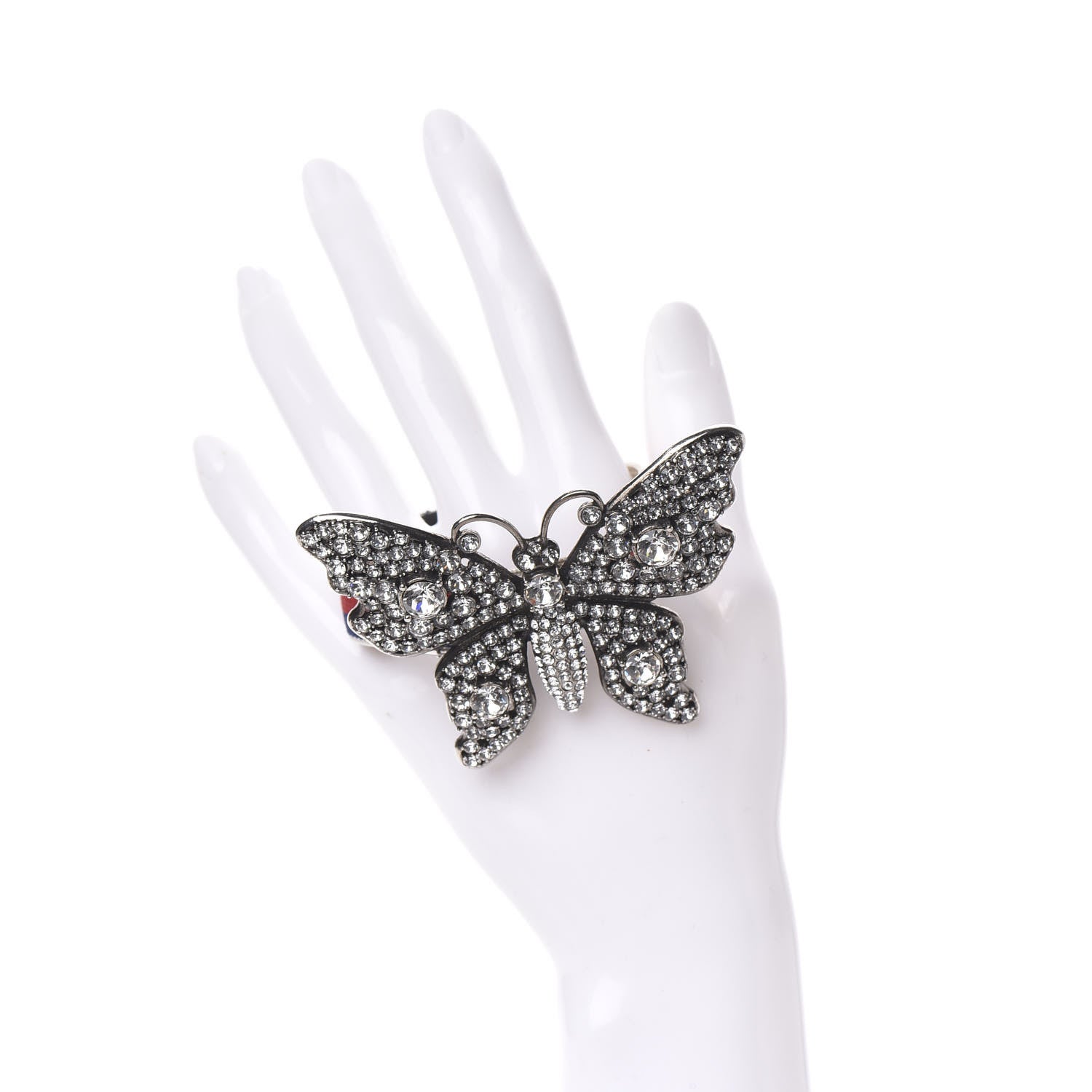 Gucci Web Crystal Butterfly Bracelet 2 of 4