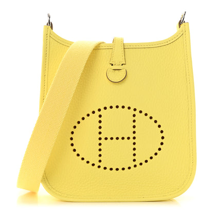 Hermes Taurillon Clemence Evelyne TPM Limoncello 1 of 11