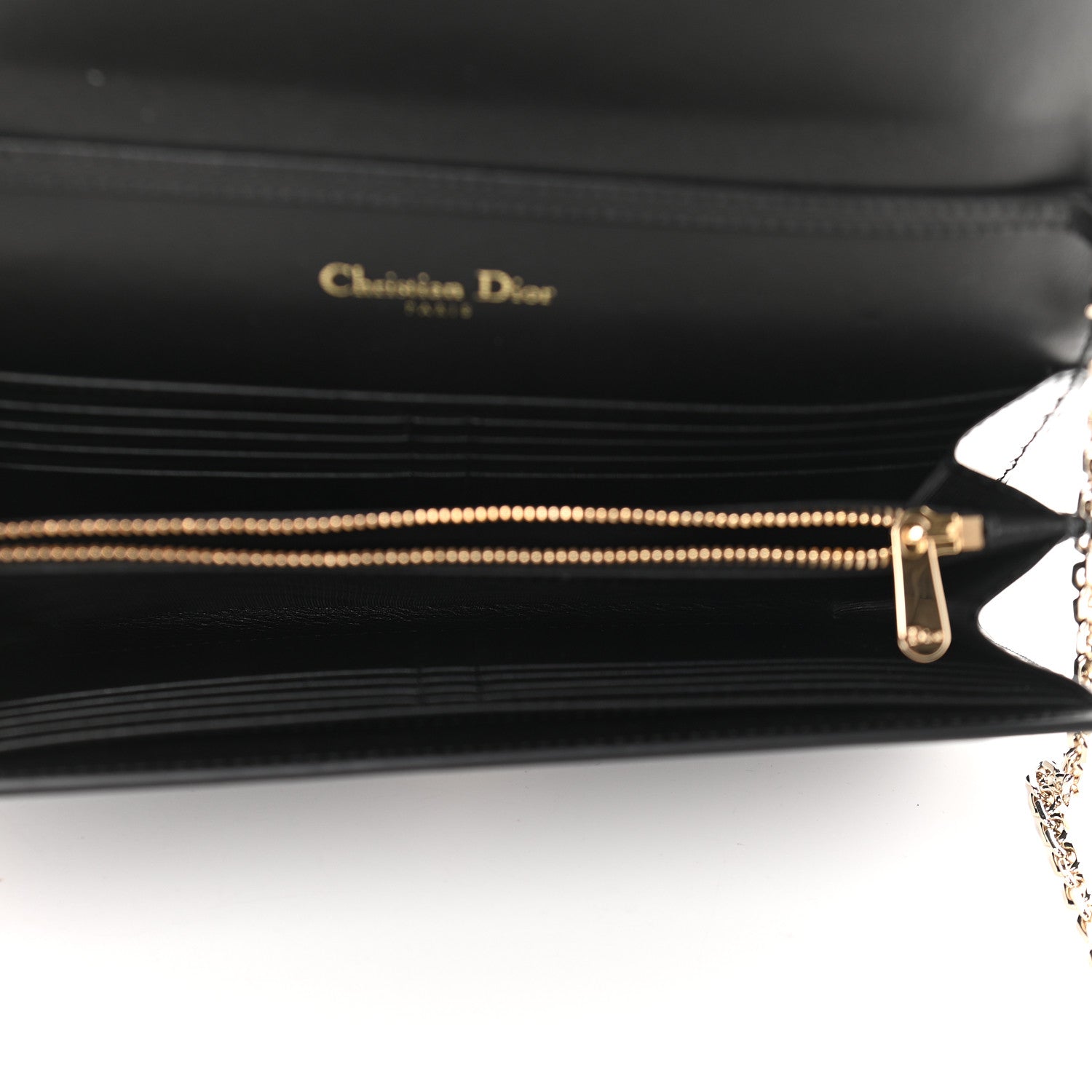 Christian Dior Patent 30 Montaigne Pouch Black 5 of 9