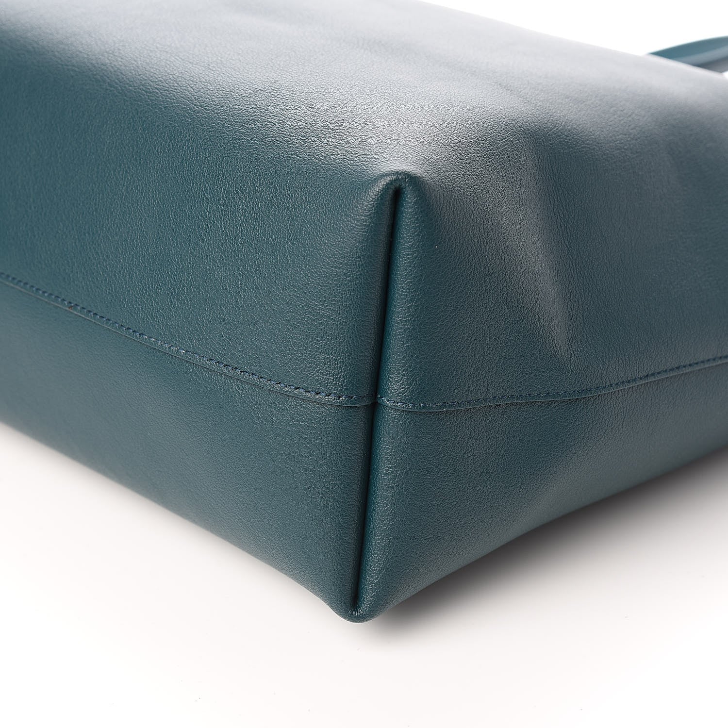 Saint Laurent Calfskin Large Shopping Tote Dark Turquoise 12 of 12
