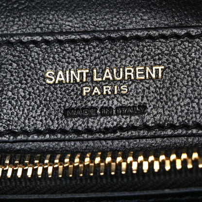 Saint Laurent Calfskin Y Quilted Monogram Small Loulou Chain Satchel Black 6 of 10