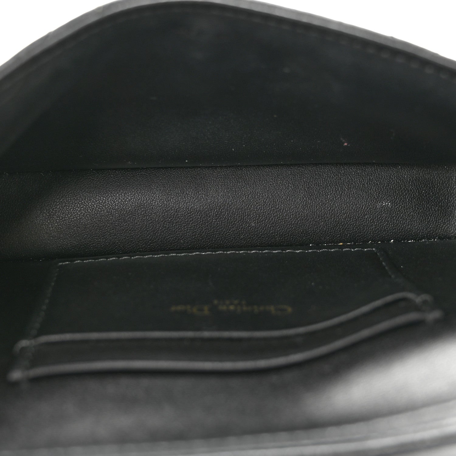 Christian Dior Lambskin Cannage Dior Talk Phone Pouch  Black 5 of 10